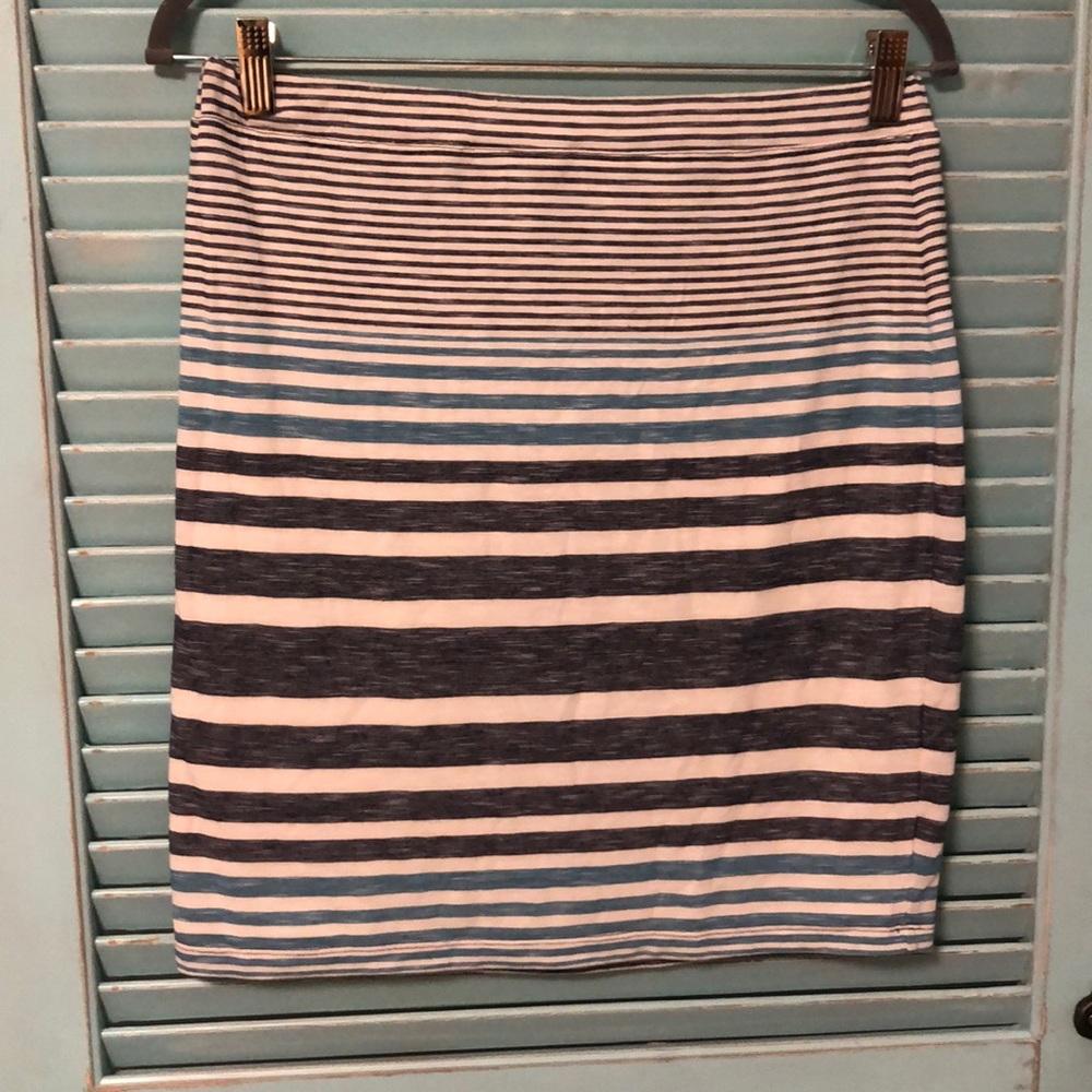 Stripped pencil skirt - Picture 1 of 3